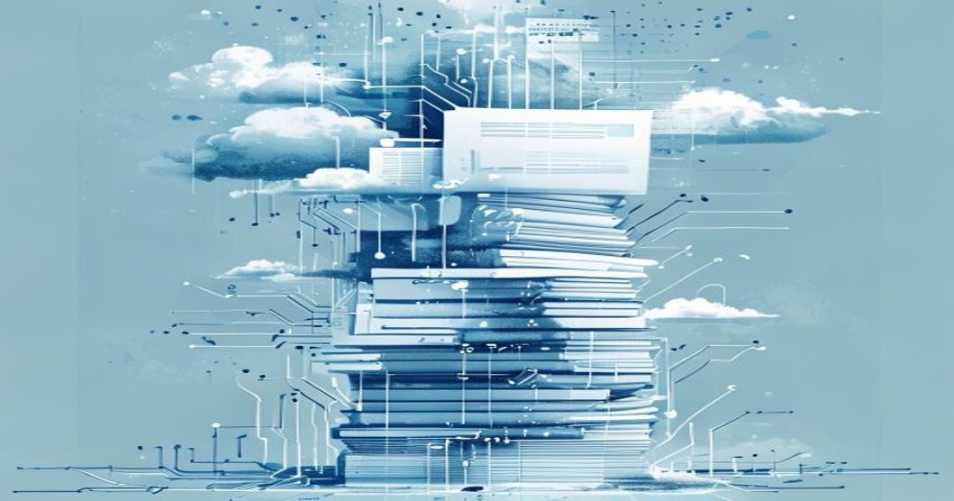 Abstract editorial illustration representing enterprise AI billing complexity